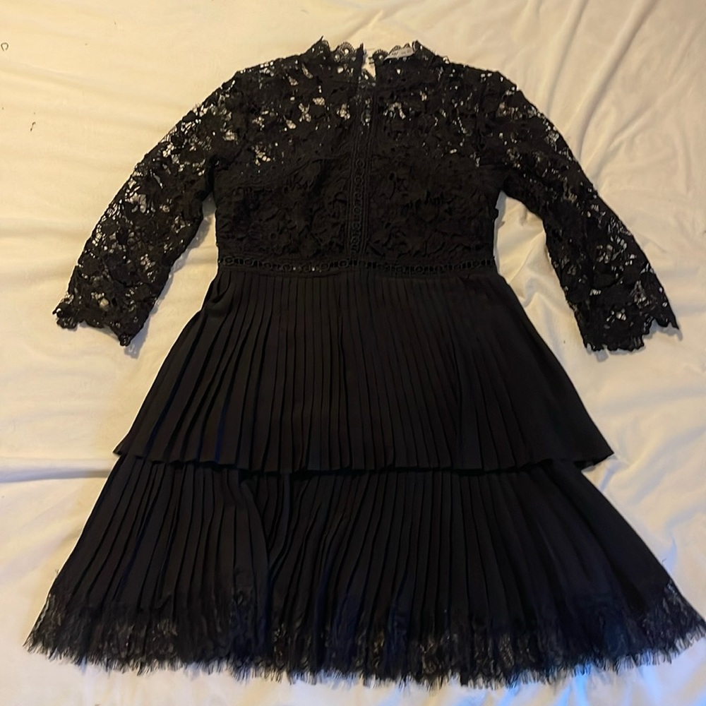 Stunning lace little black dress